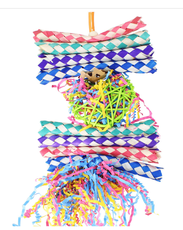 Bonka Bird Toys Foraging Heart Shredding Foraging